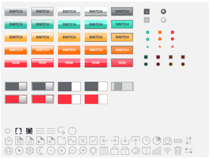 Solution Square : HMI Greay Theme1 Template